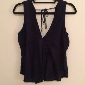 Embroidered Free People Top